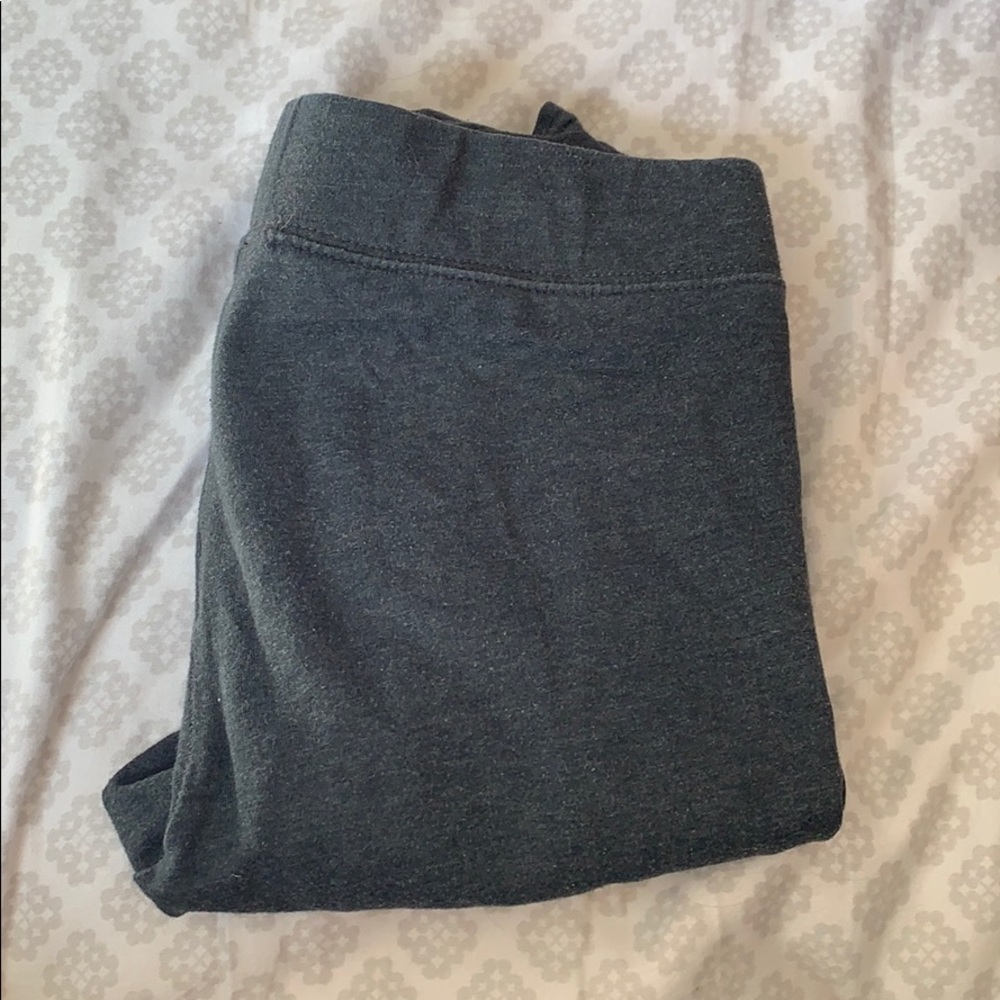 Gray American Eagle High Rise Leggings w/Zippers